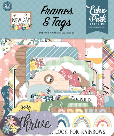 Echo Park New Day Frames & Tags (ND267025) (DISCONTINUED)