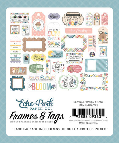 Echo Park New Day Frames & Tags (ND267025) (OUTLET)