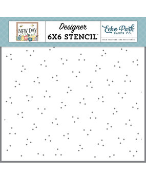 Echo Park New Day Dots Stencil (ND267033) (DISCONTINUED)