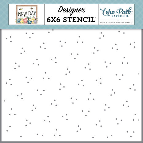 Echo Park New Day Dots Stencil (ND267033) (DISCONTINUED) Echo Park New Day Dots Stencil (ND267033) (DISCONTINUED)