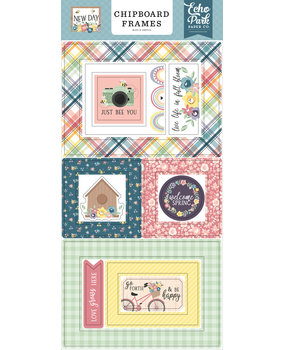 Echo Park New Day Chipboard Frames (ND267065) (OUTLET)