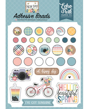 Echo Park New Day Adhesive Brads (ND267020) (DISCONTINUED)
