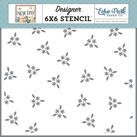 Echo Park Mini Blooms Stencil (ND267035) (DISCONTINUED) Echo Park Mini Blooms Stencil (ND267035) (DISCONTINUED)
