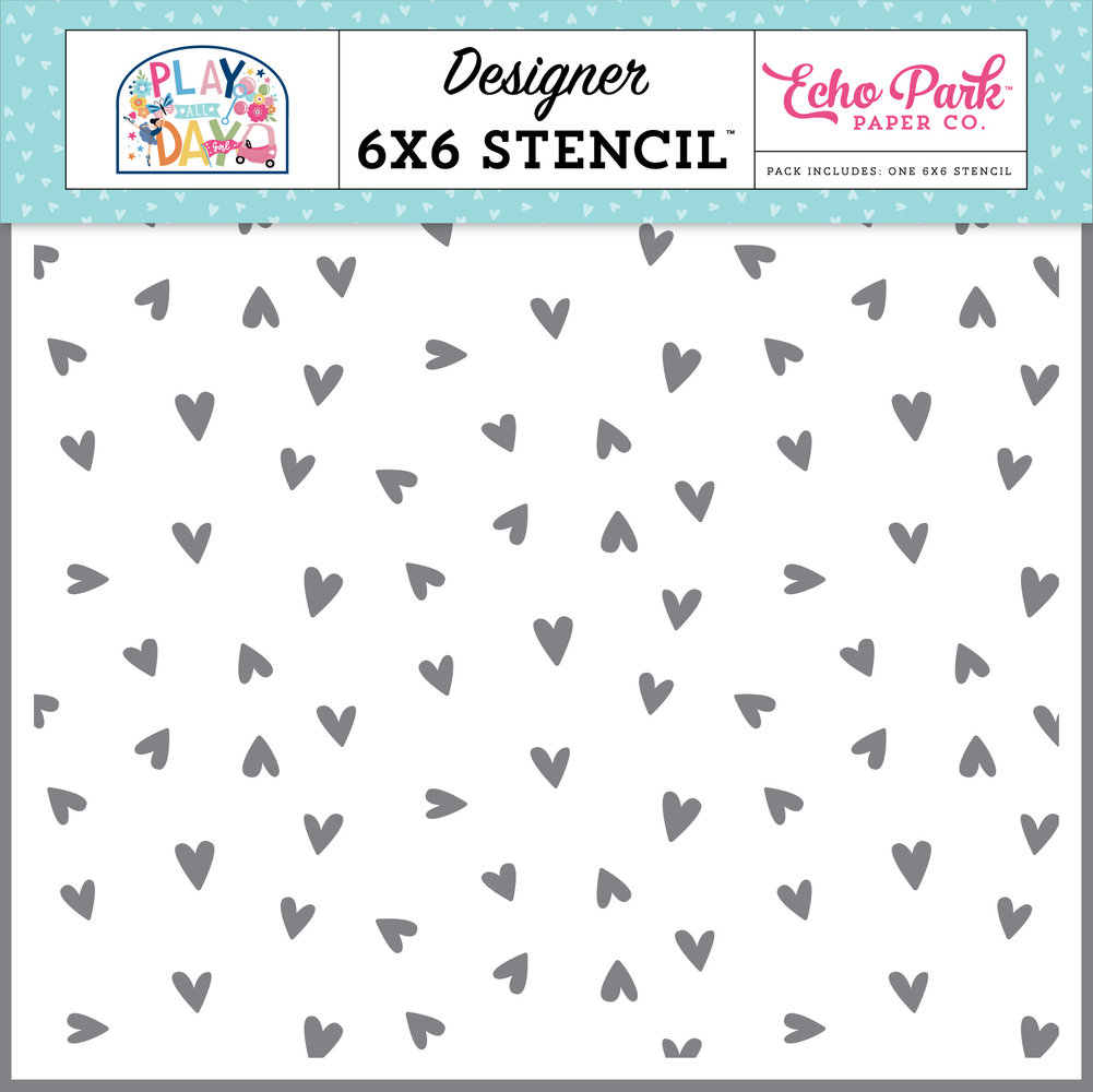 Echo Park Sweet Hearts Stencil (PAG268033) (OUTLET)