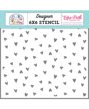 Echo Park Sweet Hearts Stencil (PAG268033) (OUTLET)