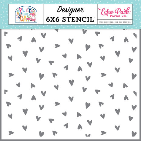 Echo Park Sweet Hearts Stencil (PAG268033) (DISCONTINUED) Echo Park Sweet Hearts Stencil (PAG268033) (DISCONTINUED)