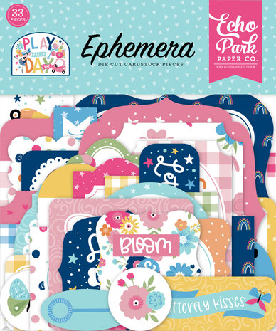 Echo Park Play All Day Girl Ephemera (PAG268024) (OUTLET)