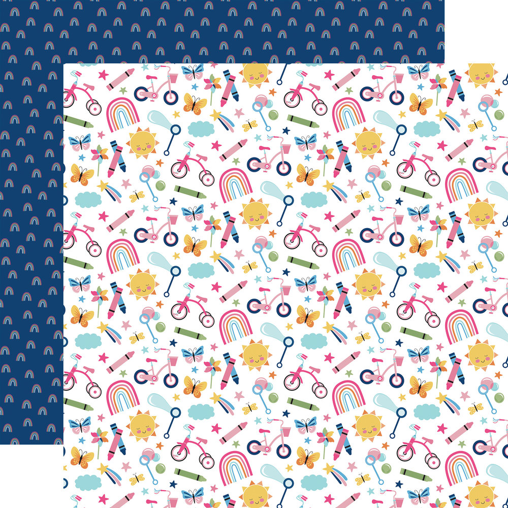 Echo Park Play All Day Girl 6x6 Inch Paper Pad (PAG268023) (DISCONTINUED)
