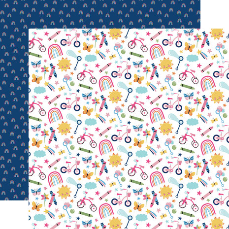Echo Park Play All Day Girl 6x6 Inch Paper Pad (PAG268023) (DISCONTINUED)