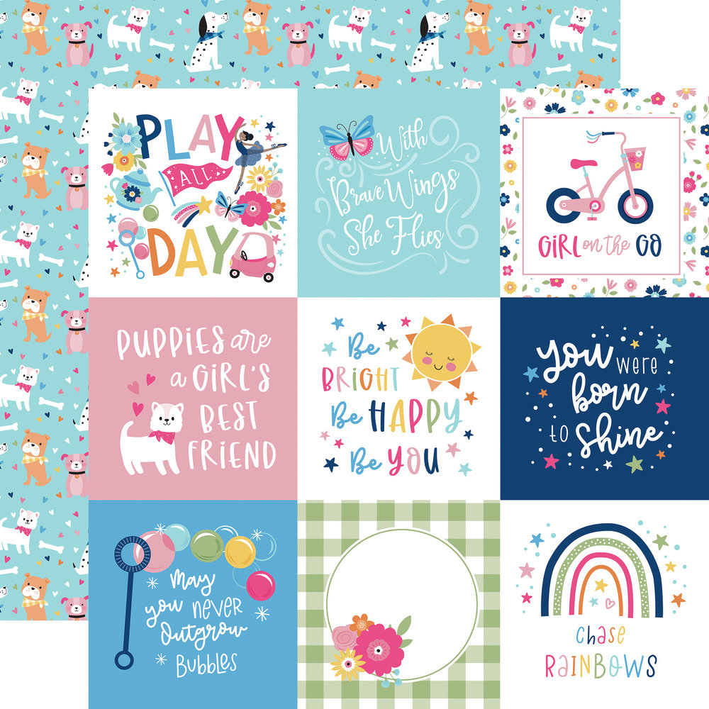 Echo Park Play All Day Girl 12x12 Inch Collection Kit (PAG268016) (DISCONTINUED) Echo Park Play All Day Girl 12x12 Inch Collection Kit (PAG268016) (DISCONTINUED)