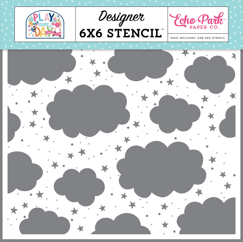 Echo Park Cloudy Sky Stencil (PAG268035) (DISCONTINUED) Echo Park Cloudy Sky Stencil (PAG268035) (DISCONTINUED)
