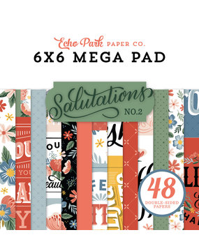 Echo Park Salutations No.2 6x6 Inch Cardmakers Mega Pad (SANO272031) (DISCONTINUED) Echo Park Salutations No.2 6x6 Inch Cardmakers Mega Pad (SANO272031) (DISCONTINUED)