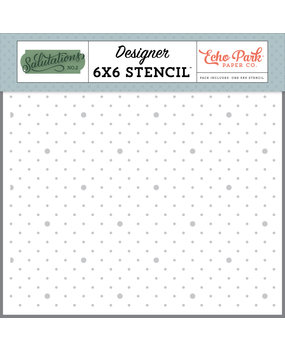 Echo Park Salutations Dots Stencil (SANO272033) (OUTLET)