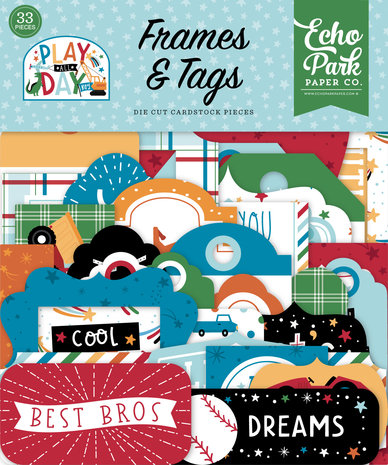 Echo Park Play All Day Boy Frames & Tags (PAB269025) (OUTLET) Echo Park Play All Day Boy Frames & Tags (PAB269025) (OUTLET)