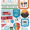 Echo Park Play All Day Boy Chipboard Phrases (PAB269022) (DISCONTINUED)