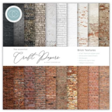 Craft Consortium Essential Craft Papers 6x6 Inch Paper Pad Brick Textures (CCEPAD019B)