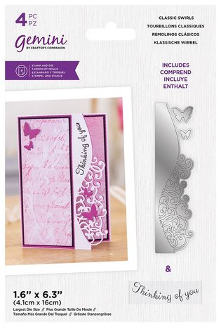 Gemini Classic Swirls Stamp & Die (GEM-STD-CLSW) (OUTLET) Gemini Classic Swirls Stamp & Die (GEM-STD-CLSW) (OUTLET)