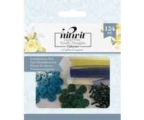 Crafter's Companion Kindly Thoughts Embellishment Pack (124pcs) (NIT-KIN-EMB)