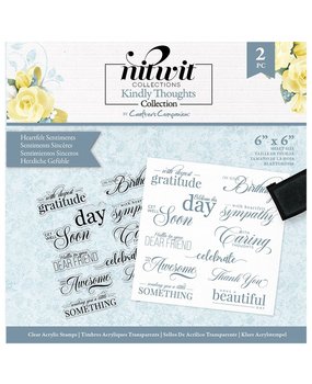 Crafter's Companion Kindly Thoughts Clear Stamps Heartfelt Sentiments (NIT-KIN-ST-CA-HESE) (OUTLET)