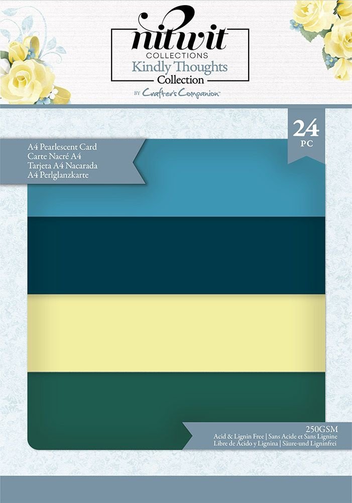 Crafter's Companion Kindly Thoughts A4 Luxury Pearlescent Card Pack (NIT-KIN-LUX-PCPA4) (OUTLET) Crafter's Companion Kindly Thoughts A4 Luxury Pearlescent Card Pack (NIT-KIN-LUX-PCPA4) (OUTLET)