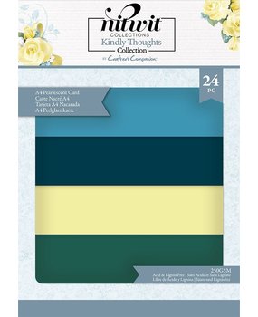 Crafter's Companion Kindly Thoughts A4 Luxury Pearlescent Card Pack (NIT-KIN-LUX-PCPA4) (OUTLET)