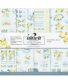Crafter's Companion Kindly Thoughts 12x12 Inch Die Cut Topper Pad (NIT-KIN-TOP12) (OUTLET)