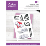 Crafter's Companion Huge Birthday Wishes Clear Stamps (CC-CA-ST-HUBW) (OUTLET)