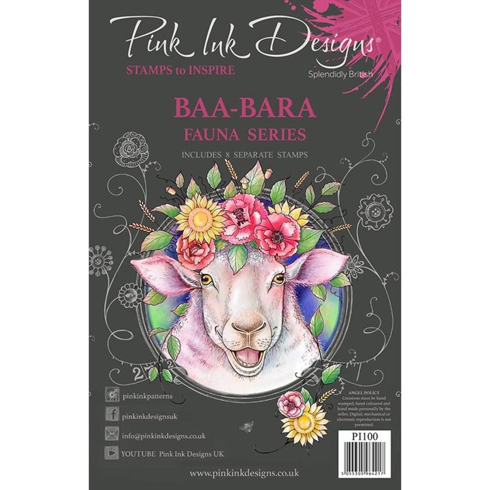 Pink Ink Designs Baa-Bara A5 Clear Stamp (PI100) (OUTLET) Pink Ink Designs Baa-Bara A5 Clear Stamp (PI100) (OUTLET)