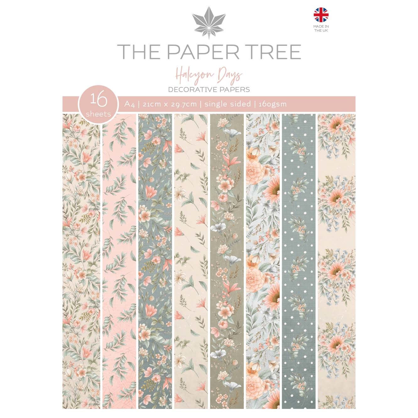 Halcyon Days A4 Decorative Papers (PTC1190) - Craftlines B.V.