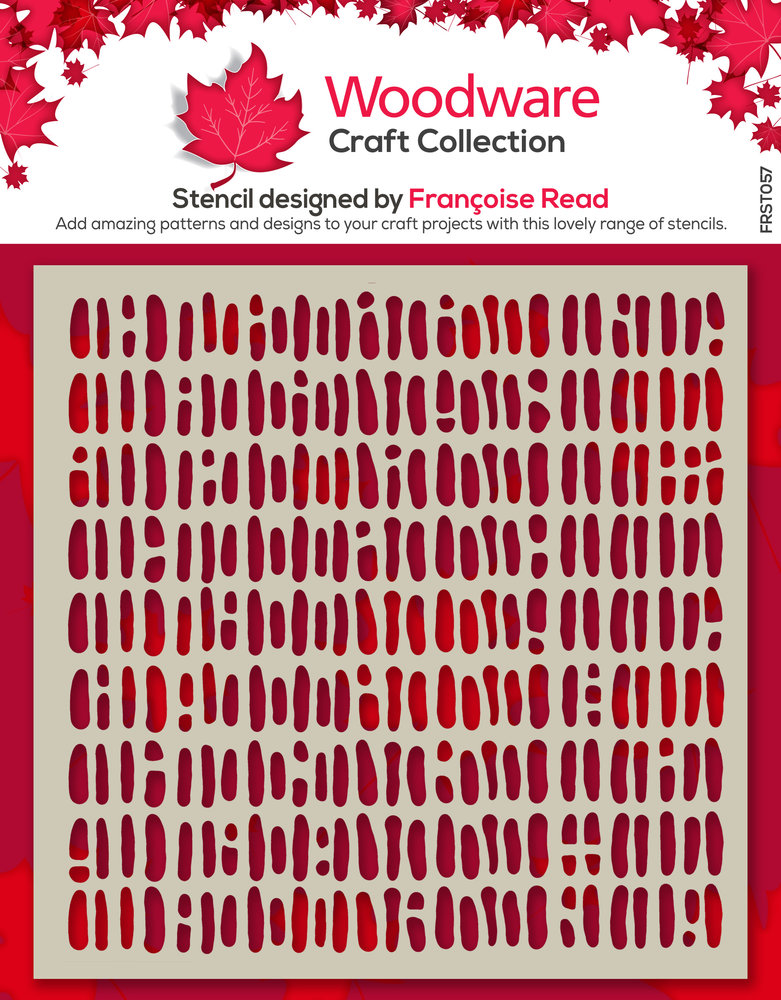 Woodware Old Weave Stencil (FRST057) (OUTLET)