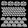 Woodware Batik Stencil (FRST054) (OUTLET) Woodware Batik Stencil (FRST054) (OUTLET)