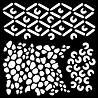 Woodware African Stencil (FRST053) Woodware African Stencil (FRST053)