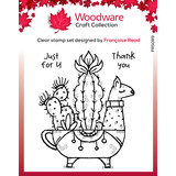 Woodware Llama Planter Clear Stamp (FRS089) (OUTLET)