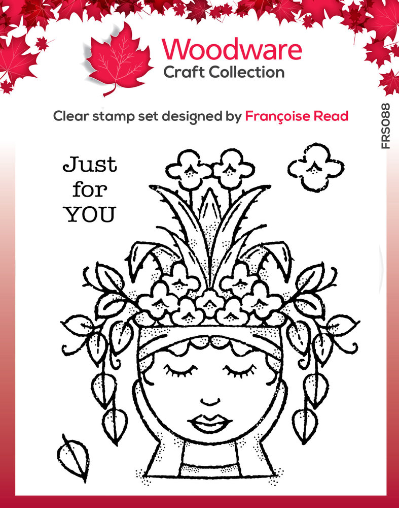 Woodware Lady Planter Clear Stamp (FRS088) (OUTLET) Woodware Lady Planter Clear Stamp (FRS088) (OUTLET)