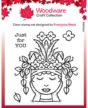 Woodware Lady Planter Clear Stamp (FRS088) (OUTLET) Woodware Lady Planter Clear Stamp (FRS088) (OUTLET)