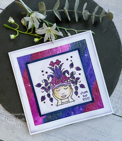 Woodware Lady Planter Clear Stamp (FRS088) (OUTLET) Woodware Lady Planter Clear Stamp (FRS088) (OUTLET)