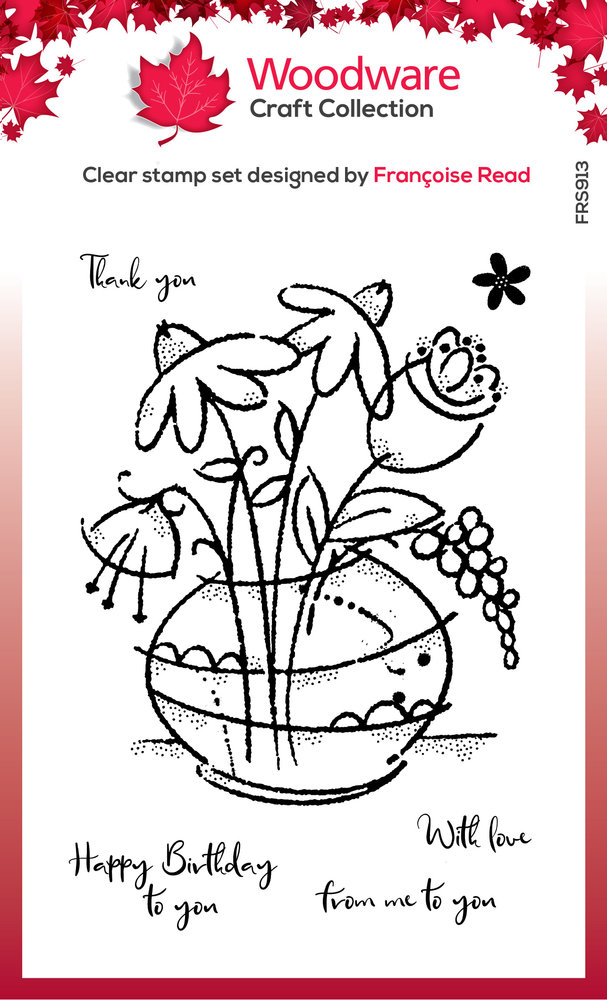 Woodware Floral Bouquet Clear Stamp (FRS913) (OUTLET) Woodware Floral Bouquet Clear Stamp (FRS913) (OUTLET)