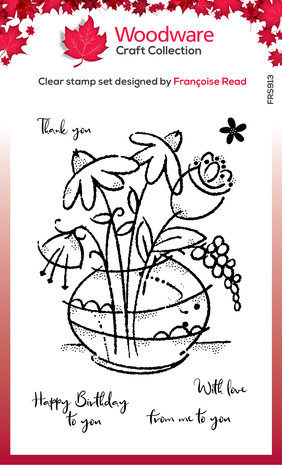 Woodware Floral Bouquet Clear Stamp (FRS913) (OUTLET) Woodware Floral Bouquet Clear Stamp (FRS913) (OUTLET)