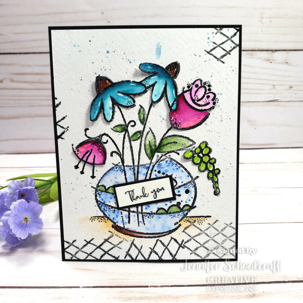 Woodware Floral Bouquet Clear Stamp (FRS913) (OUTLET) Woodware Floral Bouquet Clear Stamp (FRS913) (OUTLET)