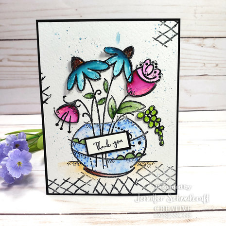 Woodware Floral Bouquet Clear Stamp (FRS913) (OUTLET) Woodware Floral Bouquet Clear Stamp (FRS913) (OUTLET)