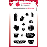 Woodware Build A Cactus Clear Stamp (FRS914) (OUTLET)