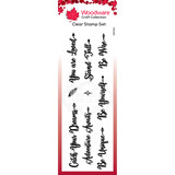 Woodware Boho Sentiments Clear Stamp (FRS394) (OUTLET)
