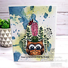 Woodware Owl Planter Clear Stamp (FRS087) (OUTLET) Woodware Owl Planter Clear Stamp (FRS087) (OUTLET)