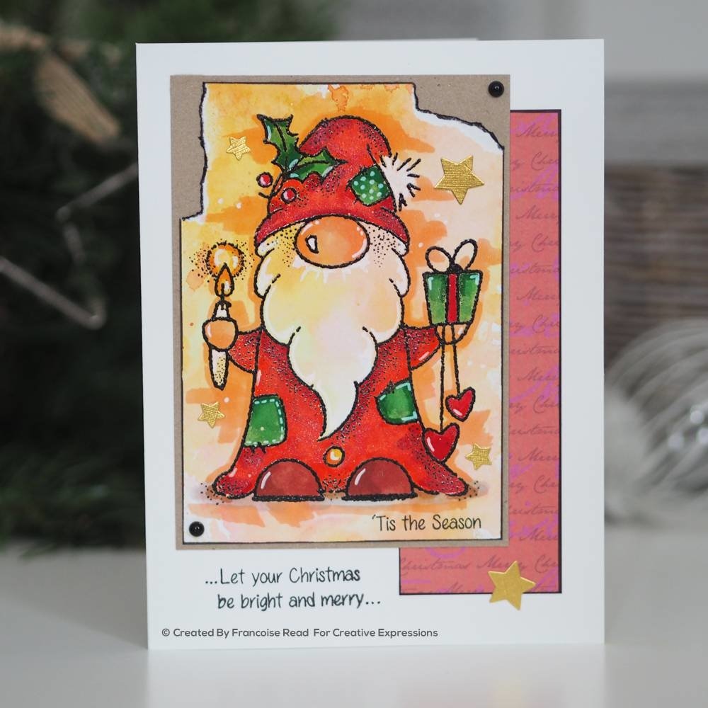 Woodware Seasonal Gnome Clear Stamp (FRS821) (OUTLET) Woodware Seasonal Gnome Clear Stamp (FRS821) (OUTLET)