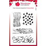 Woodware Texture Patches Clear Stamp (FRS917) (OUTLET)