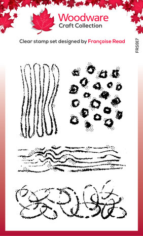 Woodware Texture Patches Clear Stamp (FRS917) (OUTLET) Woodware Texture Patches Clear Stamp (FRS917) (OUTLET)