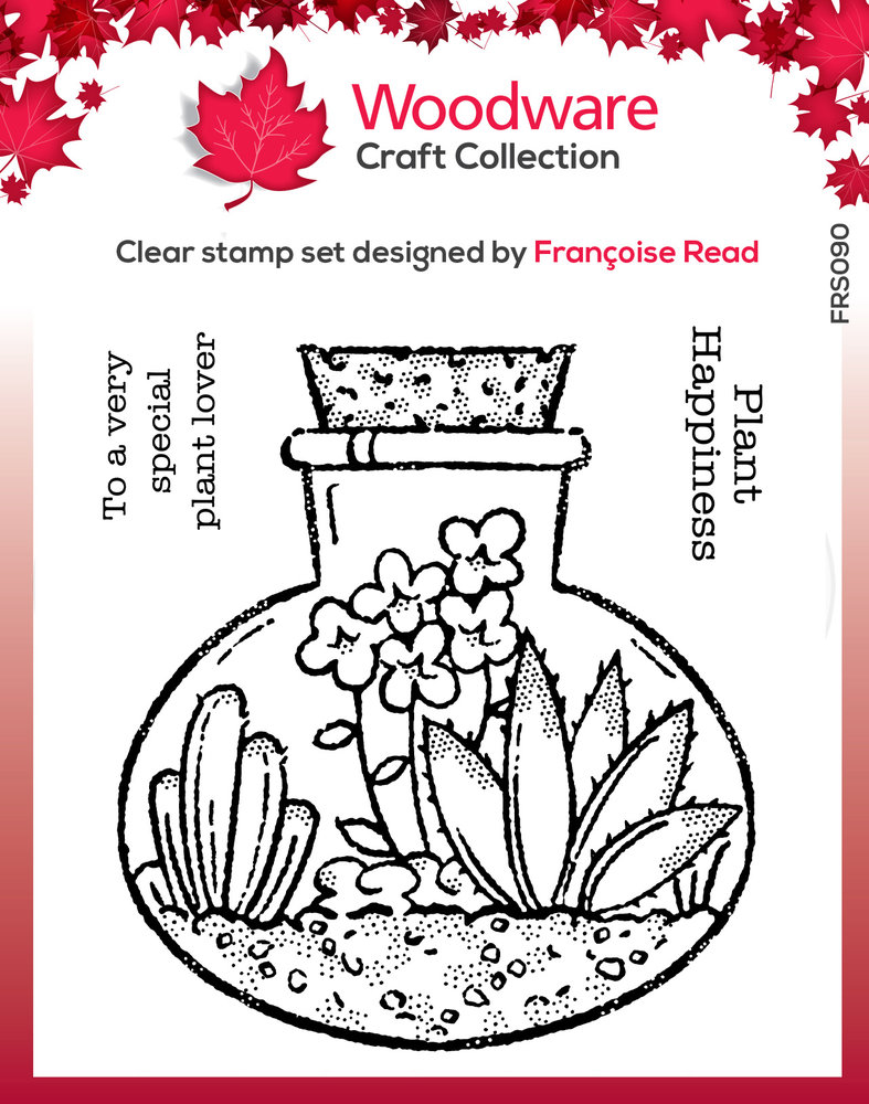 Woodware Terrarium Clear Stamp (FRS090) (OUTLET) Woodware Terrarium Clear Stamp (FRS090) (OUTLET)