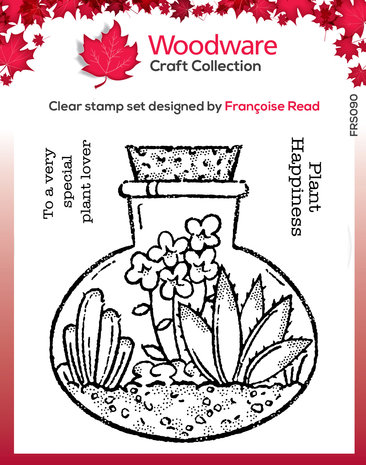 Woodware Terrarium Clear Stamp (FRS090) (OUTLET) Woodware Terrarium Clear Stamp (FRS090) (OUTLET)