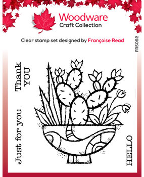 Woodware Succulent Display Clear Stamp (FRS092) (OUTLET) Woodware Succulent Display Clear Stamp (FRS092) (OUTLET)