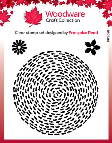 Woodware Stitched Circle Clear Stamp (FRS091) (OUTLET) Woodware Stitched Circle Clear Stamp (FRS091) (OUTLET)